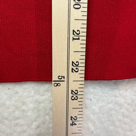 Ted Baker Tank Top Womens M Red Salsa V-Neck Ribbed Knit Shell Sleeveless 251201 - Picture 4 of 8